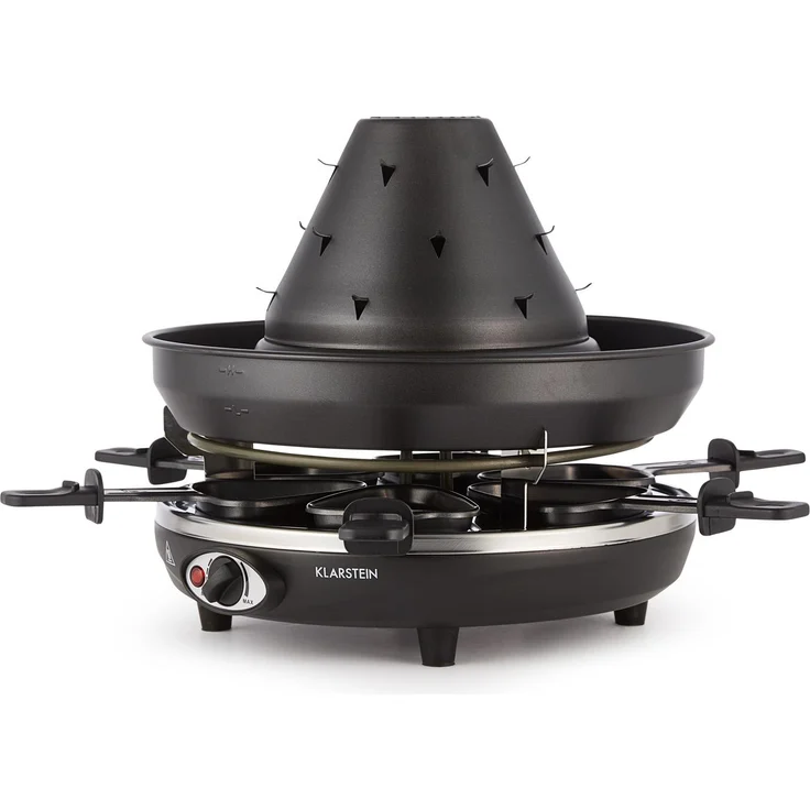Klarstein Taste Volcano Tartarengrill Raclettegrill 1500 Watt 6 Personen schwarz – Bild 7