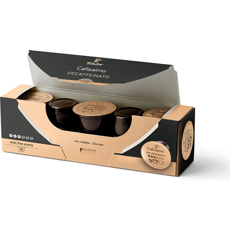 Tchibo Cafissimo Caffè Crema entkoffeiniert Kapseln, 80 Stück (8 x 10 Kapseln) – Bild 2