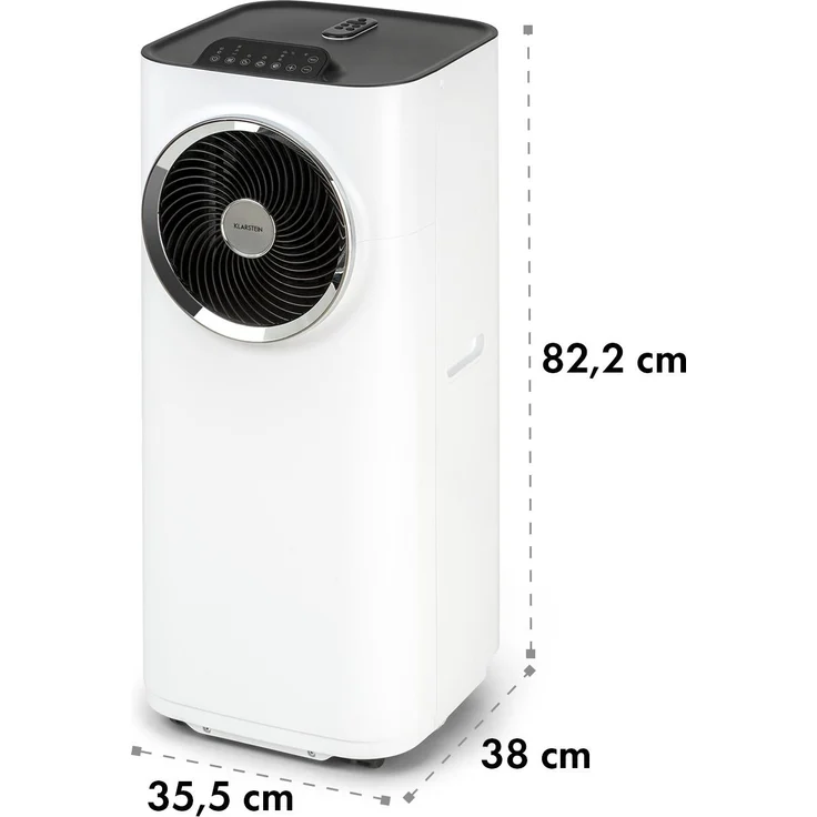Klarstein Kraftwerk Smart 12K mobile Klimaanlage 12.000 BTU, 3,5 kW App-Steuerung Fernbedienung weiß (10034664) – Bild 10