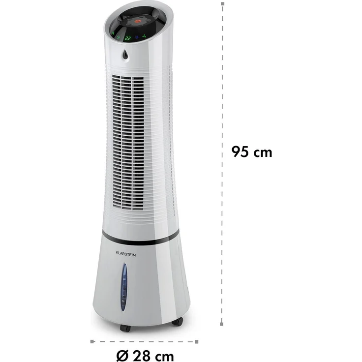 Klarstein Skyscraper Ice 4-in-1 Ventilator Luftkühler Luftbefeuchter 6 l |  30 W | Fernbedienung – Bild 8