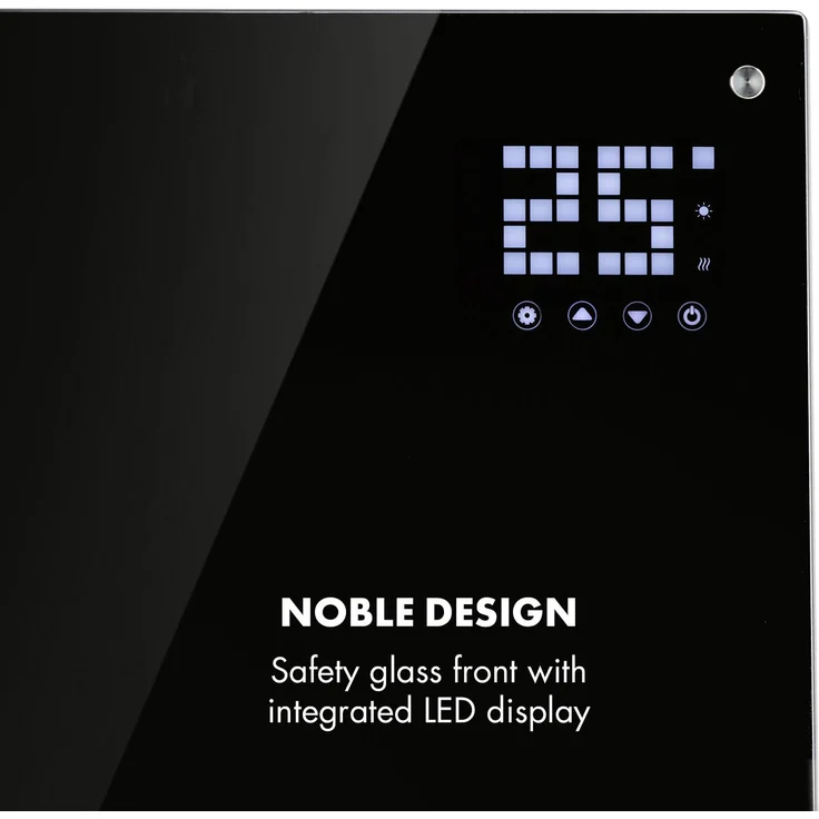 Klarstein Bornholm Konvektions-Heizgerät | 2 Heizstufen: 1000 - 2000 W | LED-Display | Timer | bis 40 m² | Standgerät | Wandgerät Schwarz, Konvektor – Bild 6
