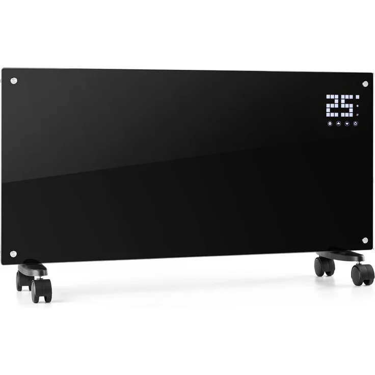 Klarstein Bornholm Konvektions-Heizgerät | 2 Heizstufen: 1000 - 2000 W | LED-Display | Timer | bis 40 m² | Standgerät | Wandgerät Schwarz, Konvektor – Bild 1