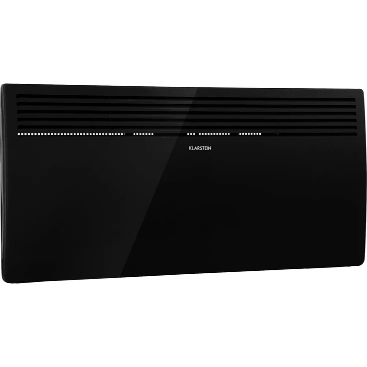 Klarstein Hot Spot Slimcurve Heizgerät 80x40cm 40m² 2000W 5-40°C LED IP24 weiß Schwarz, Konvektor