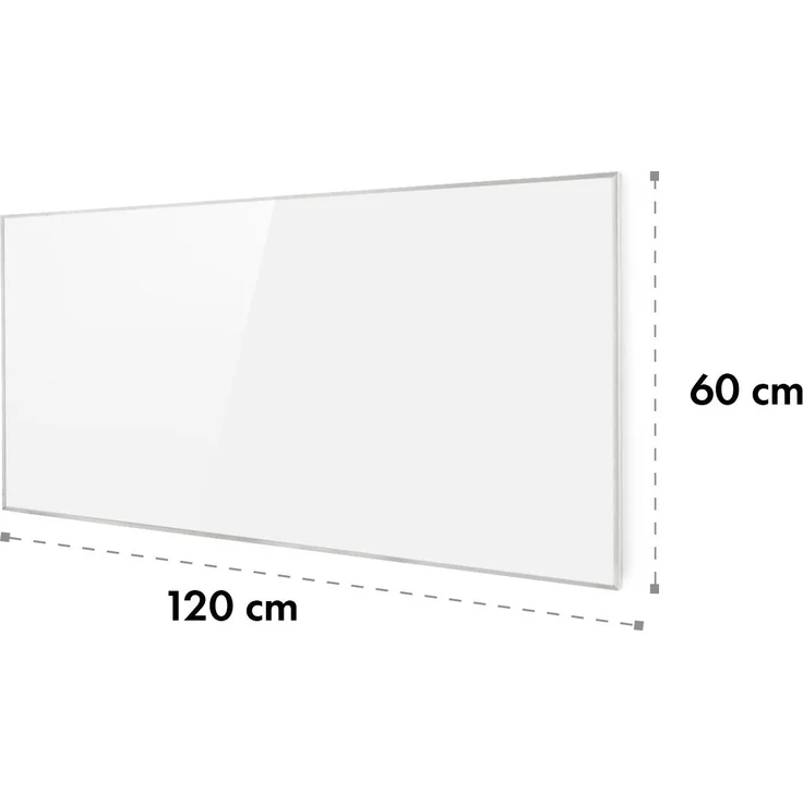 Klarstein Wonderwall 72 Infrarot-Heizung 720W Wochentimer IP24 weiß 60 x 120 cm, Infrarotheizung – Bild 9