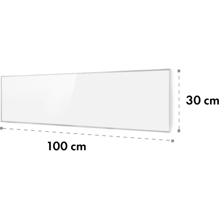 Klarstein Wonderwall 72 Infrarot-Heizung 720W Wochentimer IP24 weiß 30 x 100 cm, Infrarotheizung – Bild 9