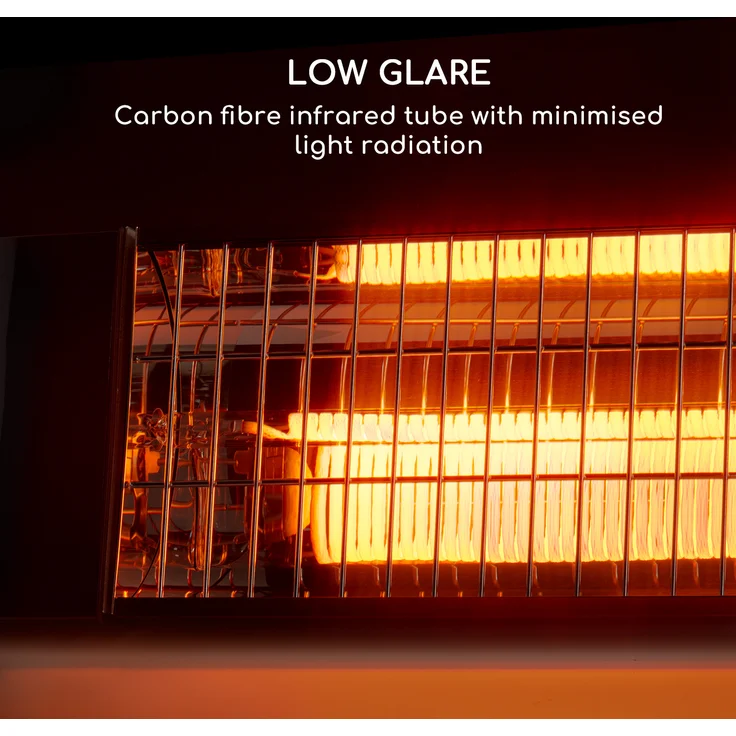 Klarstein Smartwave Infrarot-Heizstrahler Carbonröhre 2400W WiFi Appsteuerung schwarz, Heizstrahler – Bild 8