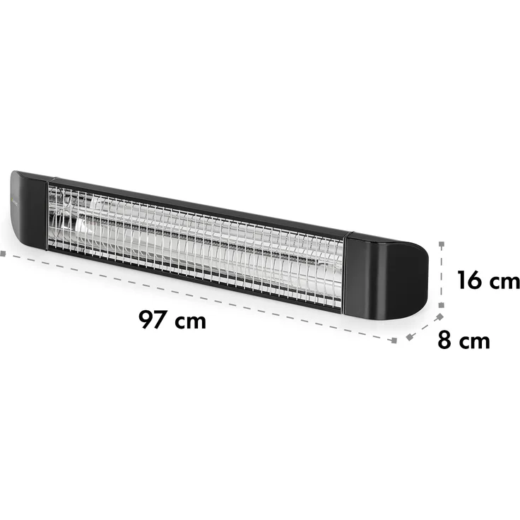 Klarstein Smartwave Infrarot-Heizstrahler Carbonröhre 2400W WiFi Appsteuerung schwarz, Heizstrahler – Bild 9