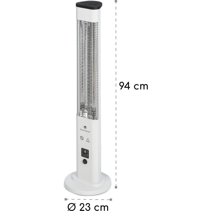 Blumfeldt Heat Guru Plus In & Out Heizstrahler 1200W 3 Heizstufen Fernbedienung weiß, Heizstrahler – Bild 10