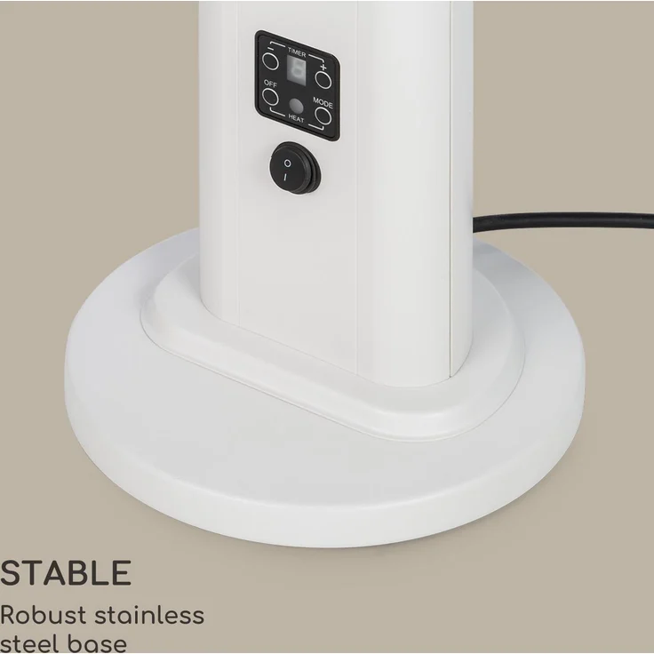 Blumfeldt Heat Guru Plus In & Out Heizstrahler 1200W 3 Heizstufen Fernbedienung weiß, Heizstrahler – Bild 9