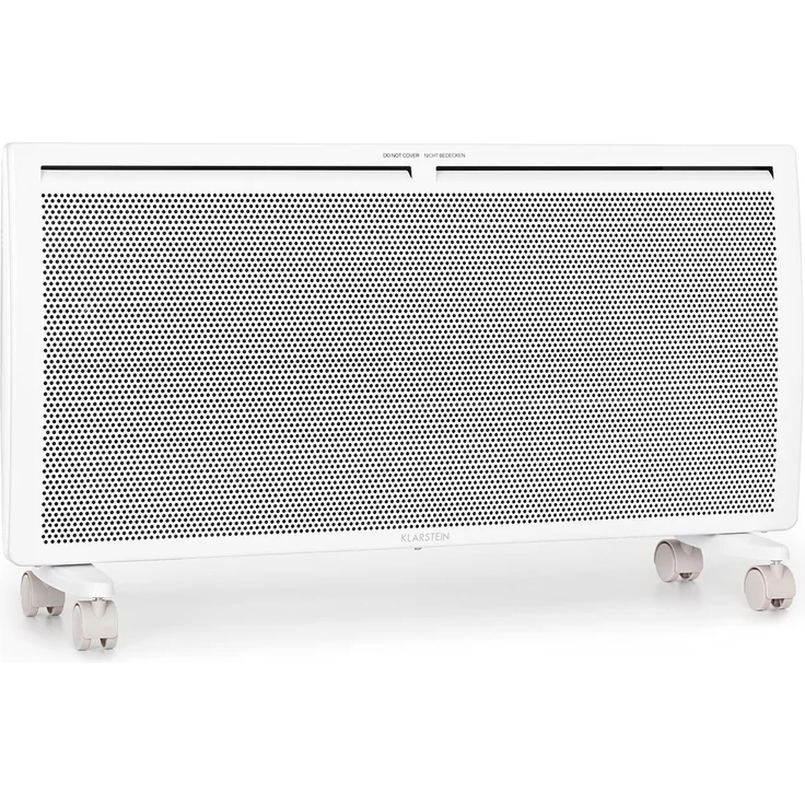 Klarstein Hot Spot Slimcurve Double Wave 2-in-1 Heizgerät 2000W Wochentimer Stahlblech, weiß, Konvektor – Bild 1