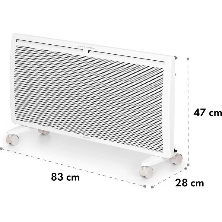 Klarstein Hot Spot Slimcurve Double Wave 2-in-1 Heizgerät 2000W Wochentimer Stahlblech, weiß, Konvektor – Bild 8