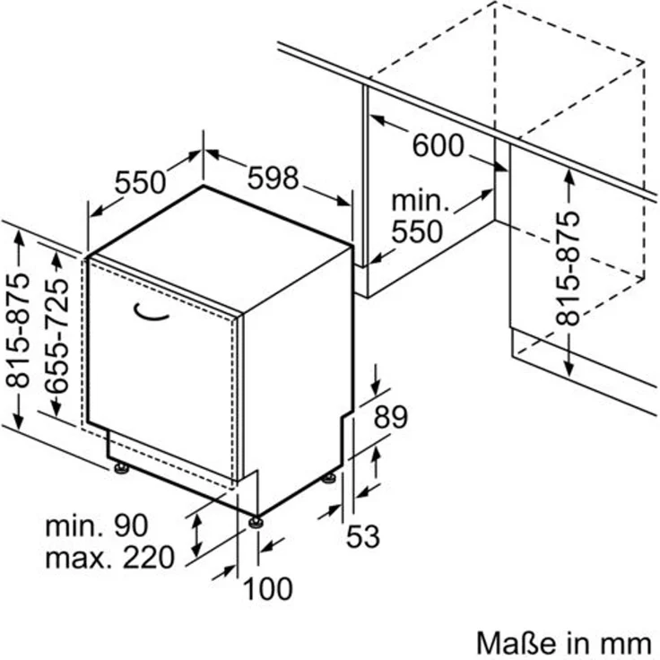 Bosch SMV4HVX31E, Geschirrspüler, E, Geräuschemissionsklasse C, Geräuschemissionen 46 Dezibel – Bild 14