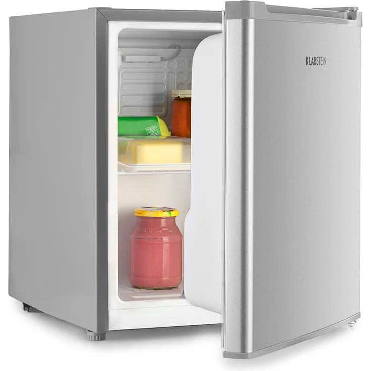 Scooby Mini-Kühlschrank Energieklasse E, 40Ltr, 41dB, weiß Silber – Bild 1