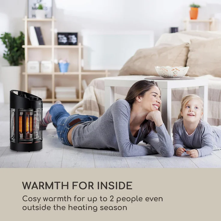 Blumfeldt Heat Guru 360 Mini Infrarot-Heizstrahler 700-350W Oszillation, Heizstrahler – Bild 6