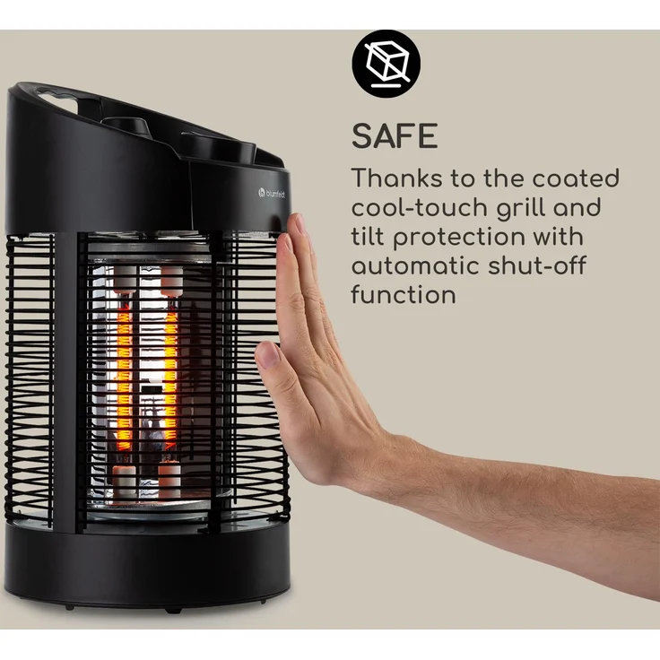 Blumfeldt Heat Guru 360 Mini Infrarot-Heizstrahler 700-350W Oszillation, Heizstrahler – Bild 7
