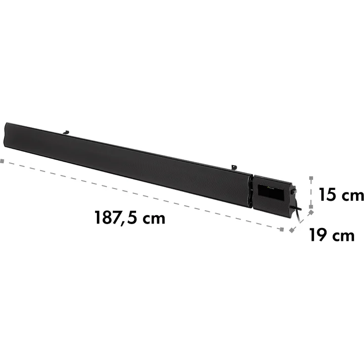 Klarstein Cosmic Beam Smart 30 Infrarot-Heizstrahler 3000W App-Steuerung Fernbedienung, schwarz, Heizstrahler – Bild 9