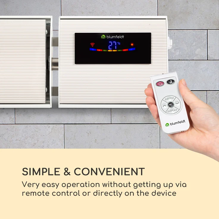 Klarstein Cosmic Beam Smart 30 Infrarot-Heizstrahler 3000W App-Steuerung Fernbedienung, weiß, Heizstrahler – Bild 6