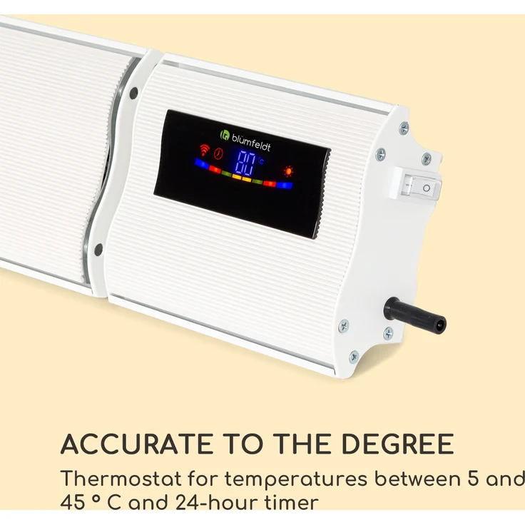 Klarstein Cosmic Beam Smart 30 Infrarot-Heizstrahler 3000W App-Steuerung Fernbedienung, weiß, Heizstrahler – Bild 4