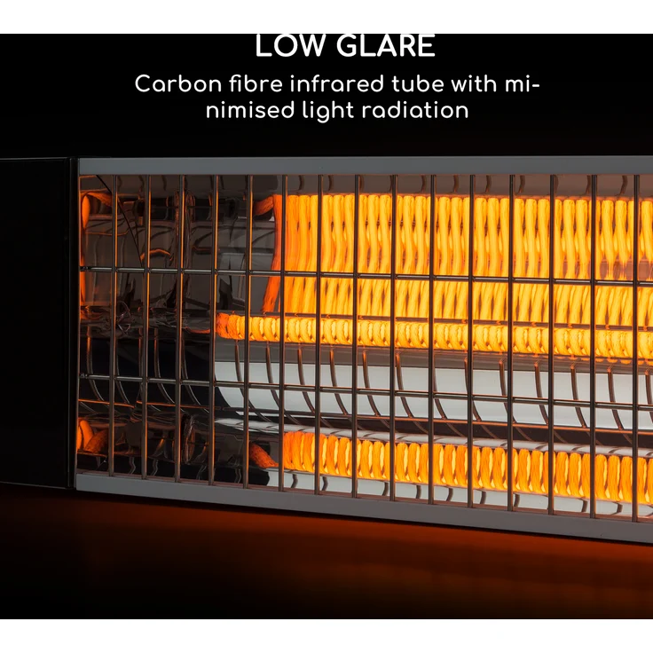 Klarstein Smartwave Infrarot-Heizstrahler Carbonröhre 2400W WiFi Appsteuerung, Heizstrahler – Bild 8