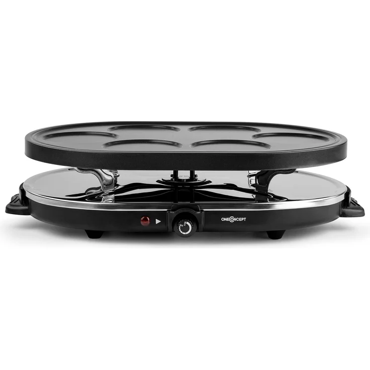 Woklette Tischgrill Raclette Wokset 1200 W 8 Personen Antihaft – Bild 2