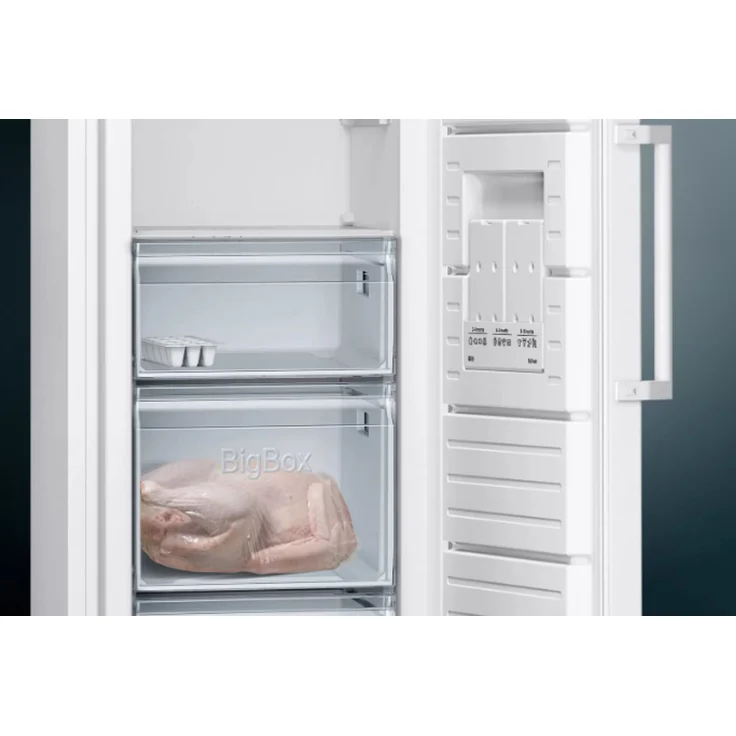 Siemens GS33NVWEP Gefrierschrank, freistehend, weiß, NoFrost, Breite 66.5 cm, Energieklasse E – Bild 9