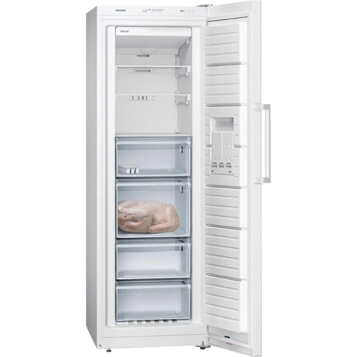 Siemens GS33NVWEP Gefrierschrank, freistehend, weiß, NoFrost, Breite 66.5 cm, Energieklasse E – Bild 6