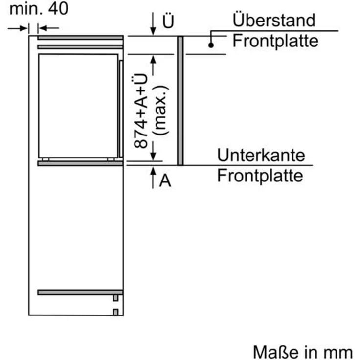 Bosch GIV21AFE0, Gefrierschrank, Einbau, weiß, Lagerzeit bei Störung 22 h, Breite 55.8 cm, Energieklasse E – Bild 7