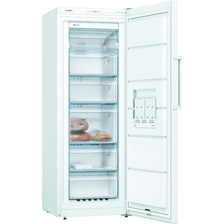 Bosch GSN29UWEW Gefrierschrank, freistehend, weiß, NoFrost, Schnellgefrieren, Breite 60 cm, Energieklasse E – Bild 2