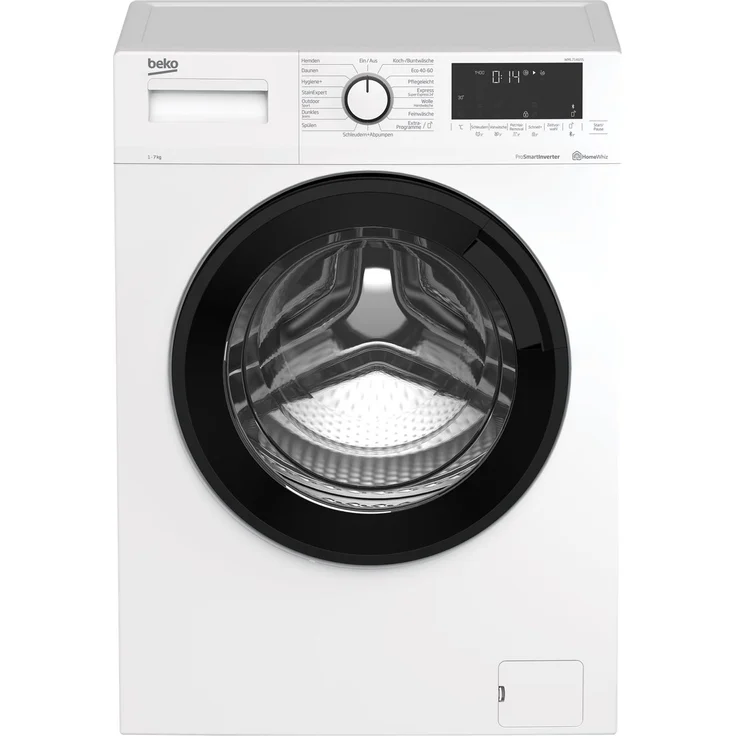 Beko WML71465S, Frontlader-Waschmaschine, A, Fassungsvermögen 7 kg, Standgerät, Breite 60 cm, Programmablaufanzige, Toch-Display – Bild 10