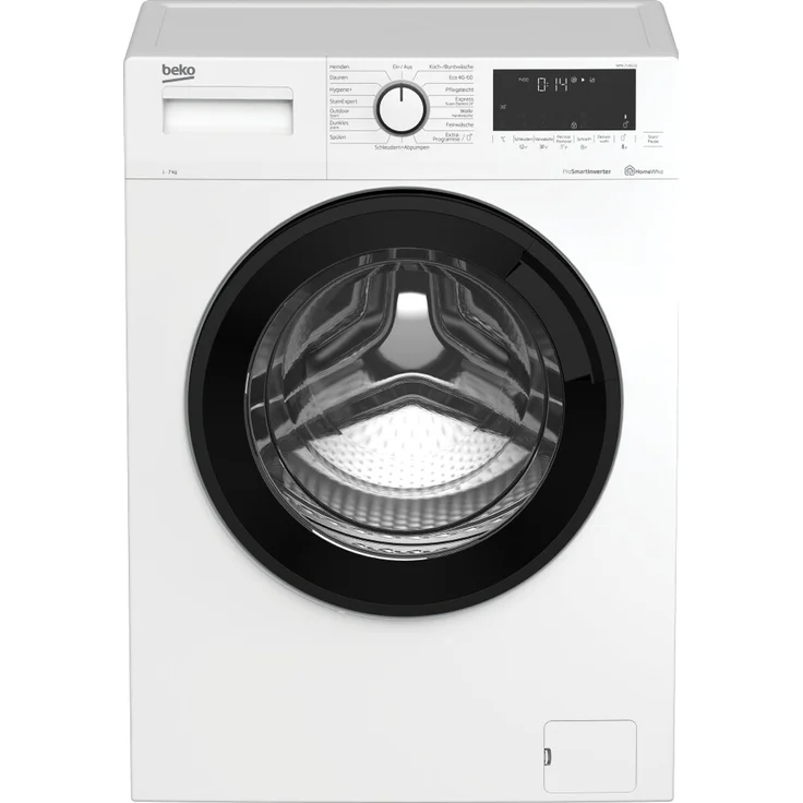 Beko WML71465S, Frontlader-Waschmaschine, A, Fassungsvermögen 7 kg, Standgerät, Breite 60 cm, Programmablaufanzige, Toch-Display – Bild 7