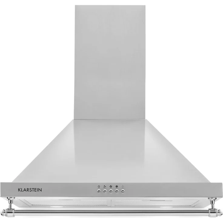Klarstein Montblanc 60, Motorhaube, Esse, Breite: 60 cm, Tiefe: 50 cm, Absaugung und Rückführung (mit zusätzlichem Rückführungsset), silbergrau – Bild 4