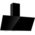 Klarstein Laurel 60 Dunstabzugshaube 60cm Abluft LED Touch weiß Schwarz, 90 cm