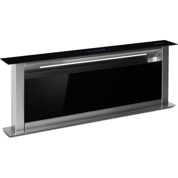 Klarstein Royal Flush Eco 90 Dunstabzugshaube 90 cm A+ weiß Schwarz, 90 cm – Bild 1