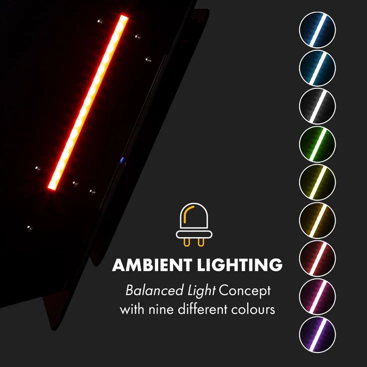 Klarstein Helena 90 Dunstabzugshaube LED-Display weiß Schwarz, 60 cm – Bild 7