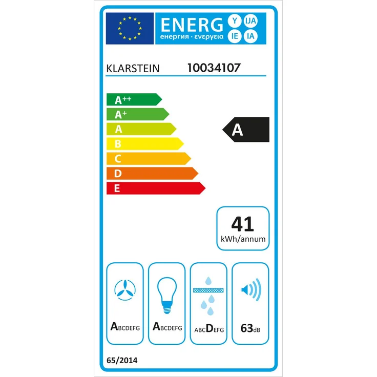 Klarstein Alina Dunstabzugshaube 10034106, Breite 90cm, LED-Display, Ambientelicht, weiß – Bild 2