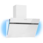 Klarstein Alina Dunstabzugshaube 90cm LED-Display Ambientelicht schwarz Weiß, 60 cm