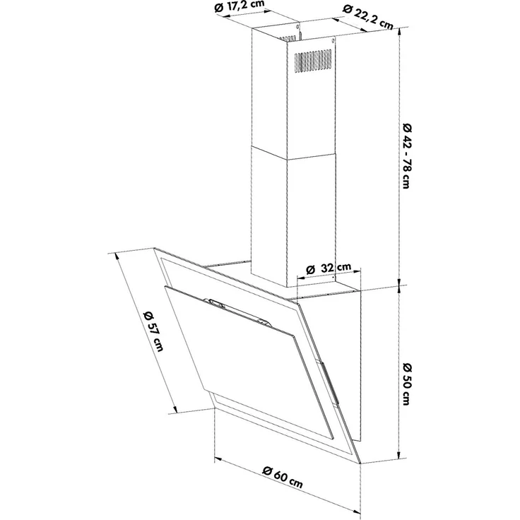 Klarstein Mirage 90 Dunstabzugshaube Touch-Panel Ambient EEC A++ weiß Weiß, 60 cm – Bild 10