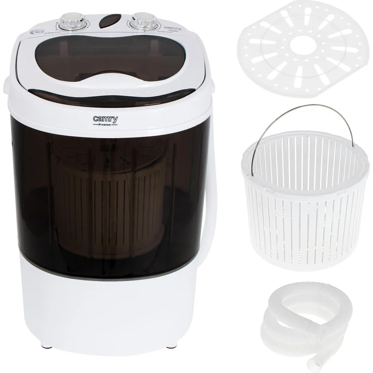 Camry CR 8054, Toplader-Mini-Waschmaschine, Fassungsvermögen 3 kg, Standgerät, Breite 37 cm, Ablassschlauch, Leistung: 150 W – Bild 8