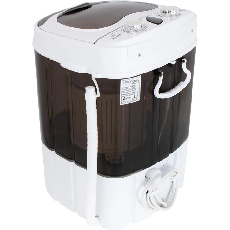 Camry CR 8054, Toplader-Mini-Waschmaschine, Fassungsvermögen 3 kg, Standgerät, Breite 37 cm, Ablassschlauch, Leistung: 150 W – Bild 9