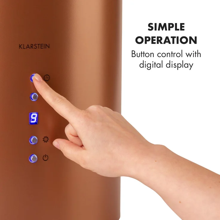 Klarstein Barett Inselabzugshaube Umluft LED Aktivkohlefilter – Bild 8