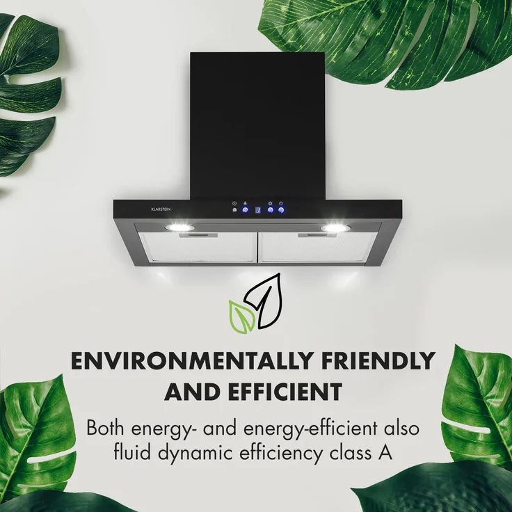 Klarstein Limelight Dunstabzugshaube 60cm Wandhaube schwarz – Bild 7