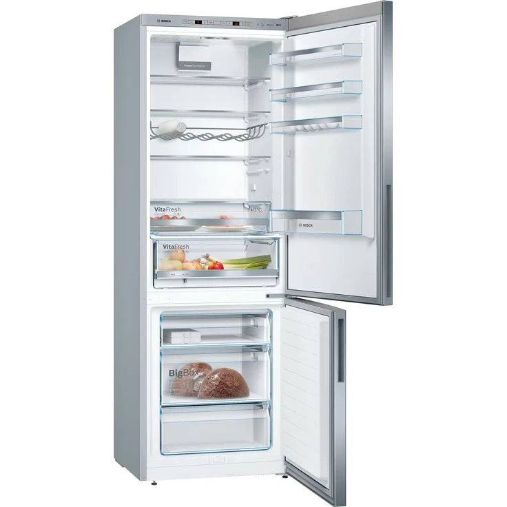 Bosch KGE49AICA Kühl-Gefrierkombination, freistehend, silber, LowFrost, 0-Grad-Zone, Schnellkühlen und -gefrieren, Breite 70 cm – Bild 7