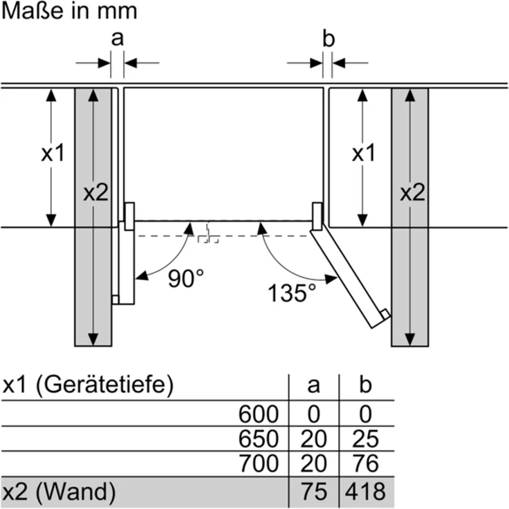 Neff KA3923IEO Side-by-Side-Kühlschrank, freistehend, silber, NoFrost, Wasser- und Eiswürfelspender, Festwasseranschluss, Schnellkühlen und -gefrieren, Breite 90.8 cm – Bild 14