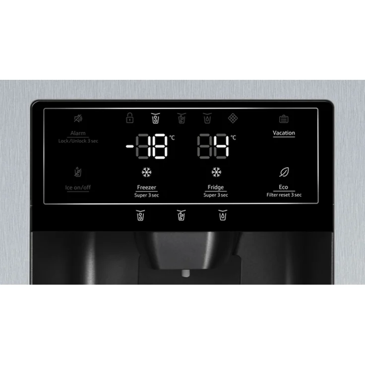 Neff KA3923IEO Side-by-Side-Kühlschrank, freistehend, silber, NoFrost, Wasser- und Eiswürfelspender, Festwasseranschluss, Schnellkühlen und -gefrieren, Breite 90.8 cm – Bild 9