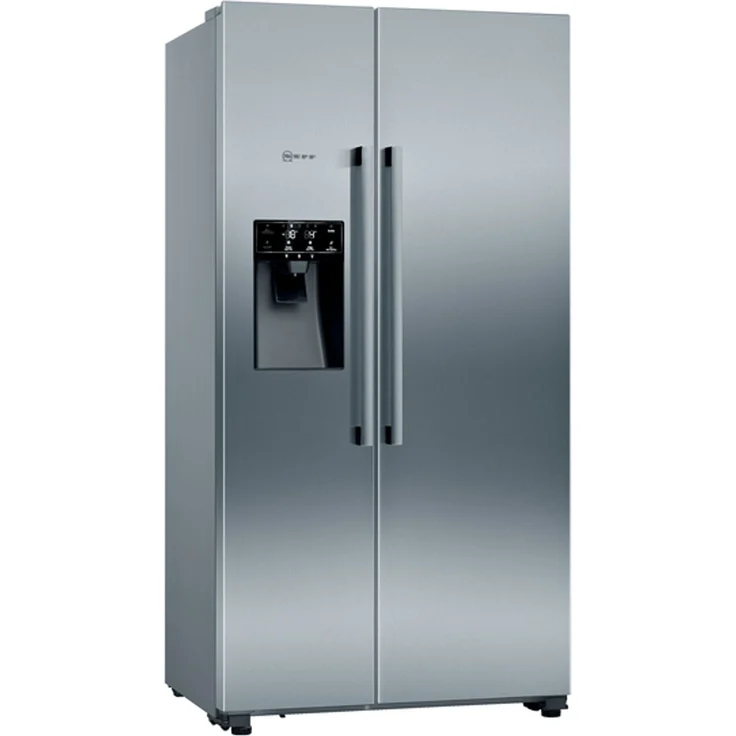 Neff KA3923IEO Side-by-Side-Kühlschrank, freistehend, silber, NoFrost, Wasser- und Eiswürfelspender, Festwasseranschluss, Schnellkühlen und -gefrieren, Breite 90.8 cm – Bild 6