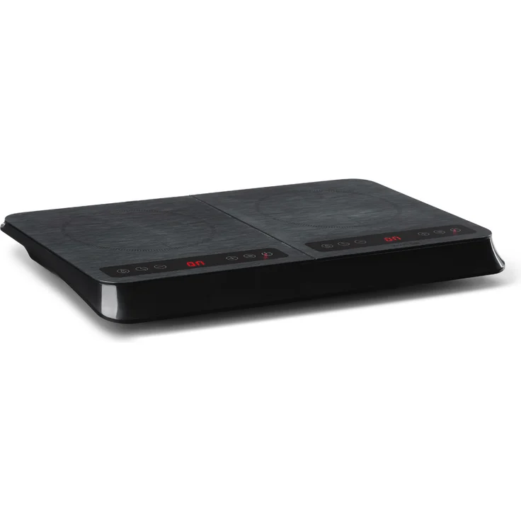 InnoChef Induktionskochplatte 3400W Touch Control Glaskeramik schwarz - grau – Bild 1