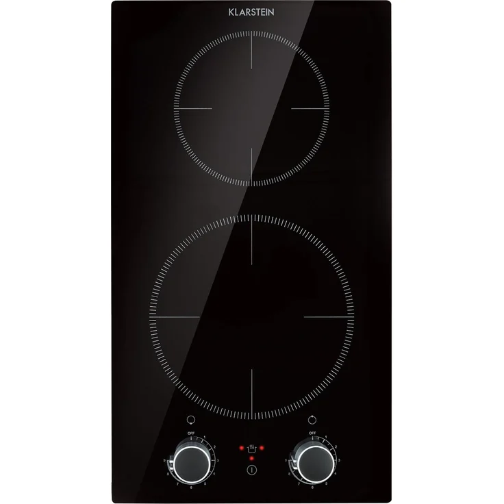 Kochheld Doppel-Induktionskochfeld 2900W Dreh-Regler Glas schwarz – Bild 1
