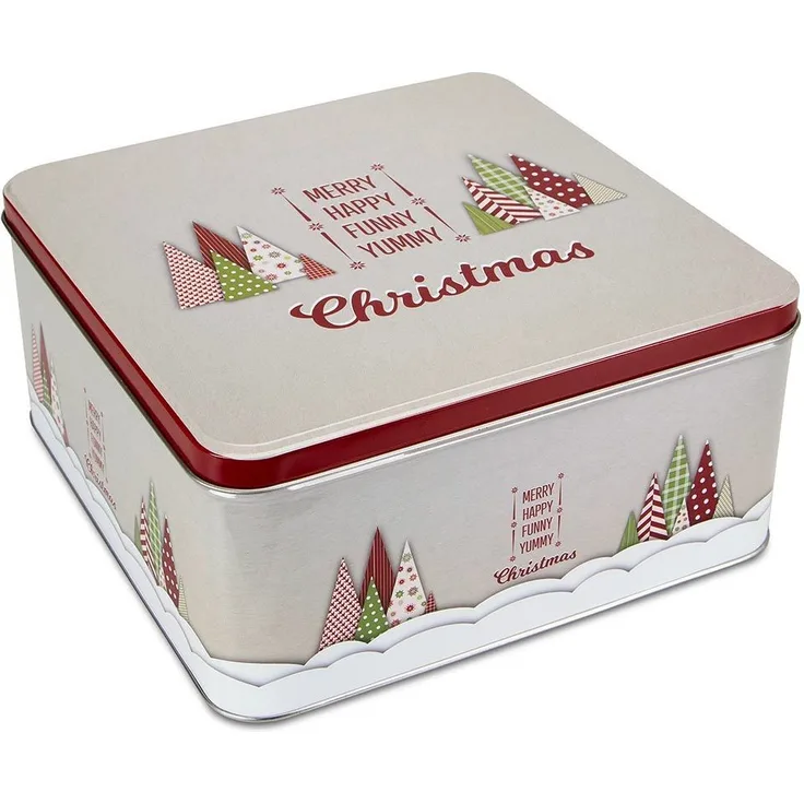 Städter Gebäckdose Yummy Christmas quadr. 21x21