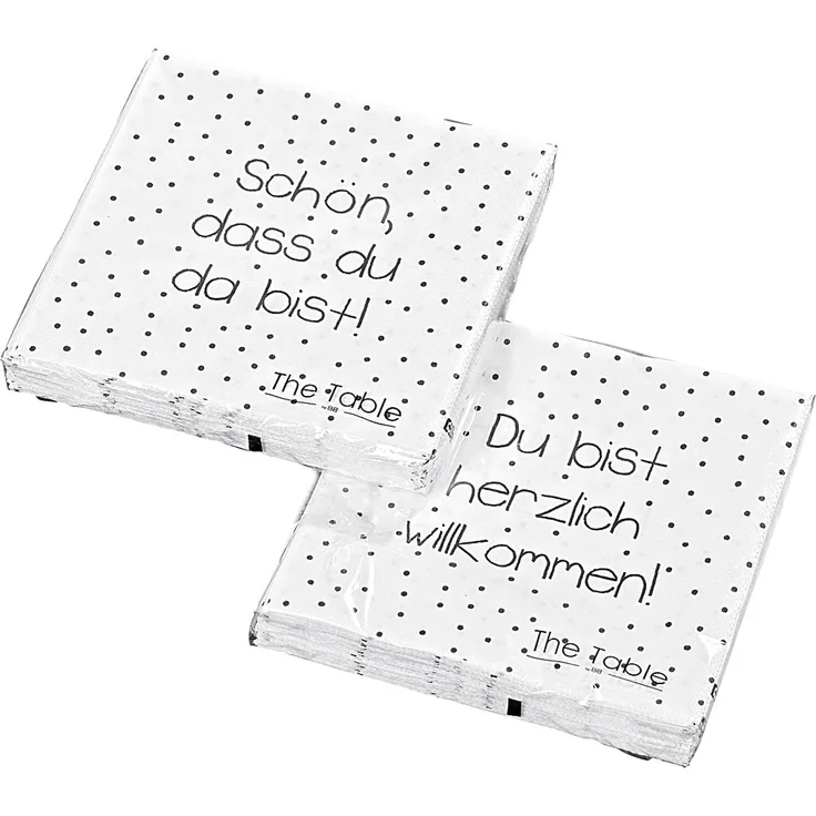 BOLTZE Lunch-Serviette You sortiert 33x33cm 20er Pack