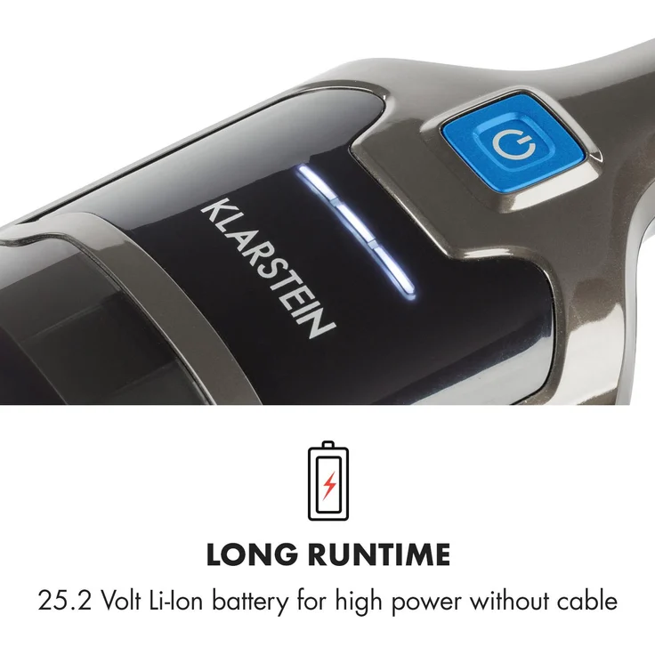 Klarstein TurboHybrid Staubsauger Boden- und Handstaubsauger anthrazit-blau – Bild 5